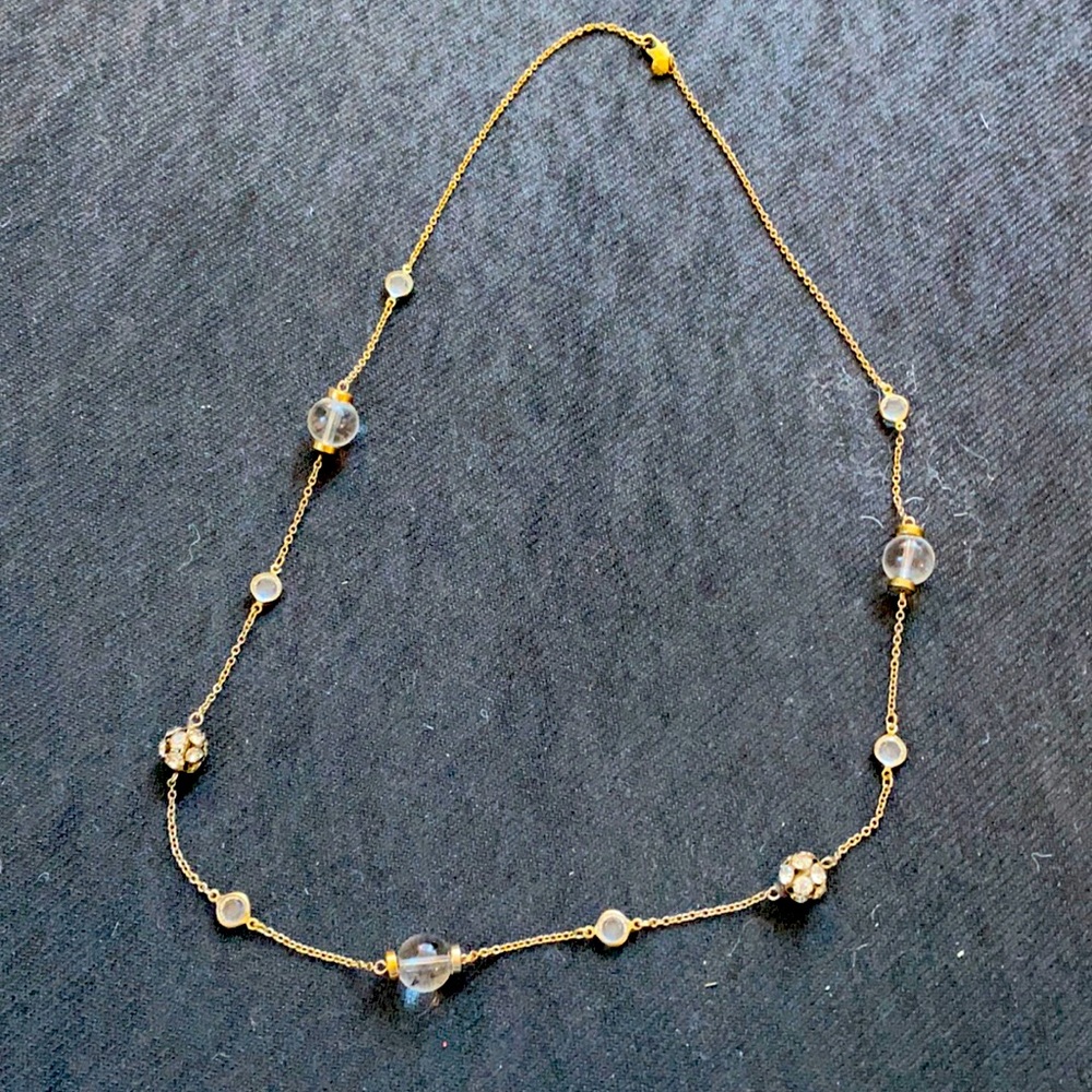 Long hanging jcrew gold necklace